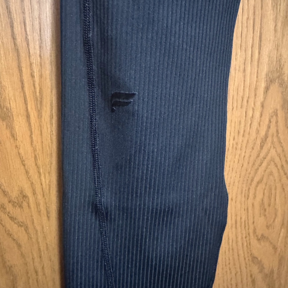Fabletics Oasis Black Ribbed Drawstring Leggings - image 5